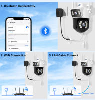 Hiseeu WS318B Cámara WiFi Exterior 6MP, Doble Lente, Doble Pantalla, Audio Bidireccional, Visión Nocturna en Color, Seguimiento Automático, Detección de Humanos IA, Impermeable IP66, WiFi 2.4GHz - details 16