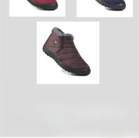 Botas De Nieve Para Mujer Botines De Invierno Con Plush Impermeables Y Antideslizantes Zapatos De Plataforma Unisex Con Tacón Bajo - details 13
