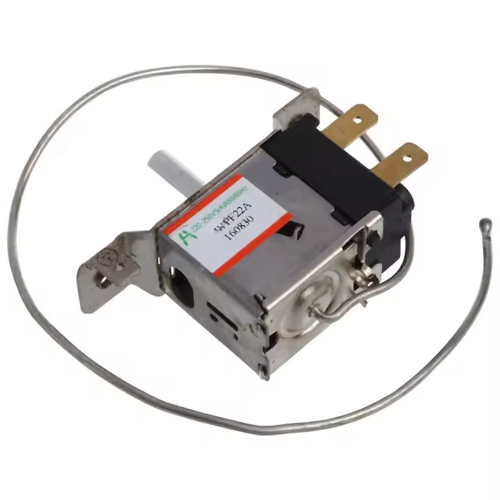 Termostato de refrigeración para refrigerador WPF22A de 2 pines con cable metálico de 30 cm - 1