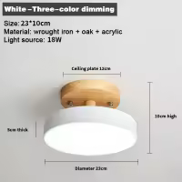 Lámpara de Techo LED 12W Madera y Metal CCT Seleccionable Whisty - details 5