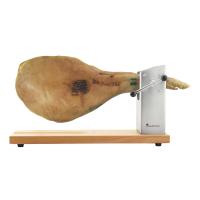 Jamonero BERGNER MASTERPRO de madera con soporte en acero inoxidable - Cortador de jamón en voladizo de 62x19,5x3,3 cm - details 6