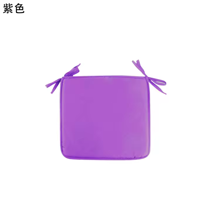 Cojín cuadrado liso para silla de comedor, tela creativa para sofá, 40x40cm, color caramelo, 1 unidad - 1