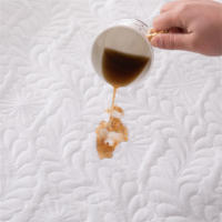 Sábana Ajustable Impermeable 100% Tejida Con Cierre Elástico Para Queen Y King Tamaño Mattress Protector Sólido Cubierta De Cama (Necesario Pedir Toalla De Cabeza) - details 10
