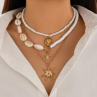 IngeSight.Z Conjunto De 3 Collares De Lujo Con Colgante De Tortuga Y Concha Para Mujer Estilo Clásico De Verano Joyería De Playa - details 6