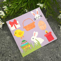 Cortadores De Metal Para Decoración De Pascua Conejos Conejitos Y Huevo Múltiples Uso En Scrapbooking Álbumes De Fotos Y Cartas DIY - details 46