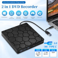 Unidad De DVD RW Externa USB 3.0 Tipo C 2 En 1 Interfaz Slim Lectura Y Escritura Para Laptop PC Lector Y Reproductor De Óptico CD Y DVD - details 0