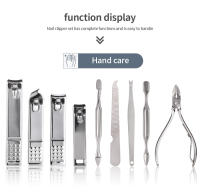 Kit De Manicura Y Pedicura En Acero Inoxidable Herramientas De Cuidado De Uñas Y Pies Incluye Tijeras De Cutícula Y Afeitadora De Pies Vchose - details 4