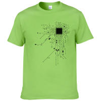 Camiseta De Algodón Para Hombre Verano 2023 Con Diagrama De Circuito Del Procesador CPU Moda Casual Estilo Top Fashion #303 - details 6