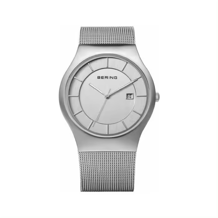 BERING Reloj  caballero acero acero malla milanesa - 1