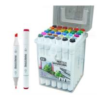 X-Sketch Marker Set 12/24/36/48/60/80/120 Colores, Rotuladores Doble Punta a Base de Alcohol para Dibujo, Ilustración, Bocetos, Manga y Caligrafía, Marcadores Profesionales con Estuche Portátil para Artistas y Diseño - details 2
