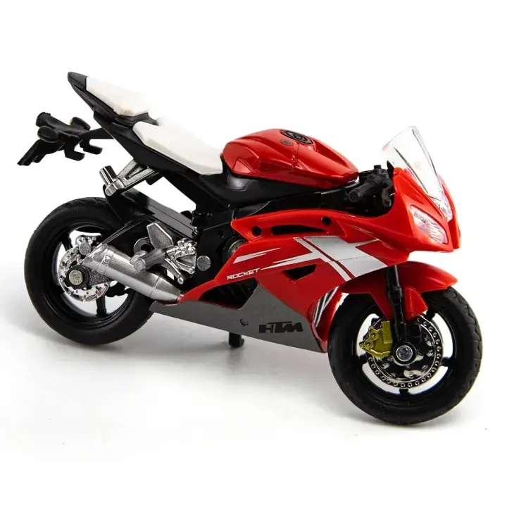 Moto De Escala 1:18 Yamaha R6 En Aleación Juguetes De Coche De Carreras Para Niños Regalo Para Niños Modelo De Motocicleta Deportiva Colección - 1