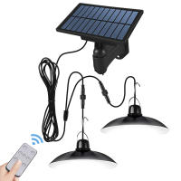 Lámpara Solar De Pared Exterior LED Impermeable Con Control Remoto Doble Cabeza Decoración Para Granero Barn Quincho - details 7