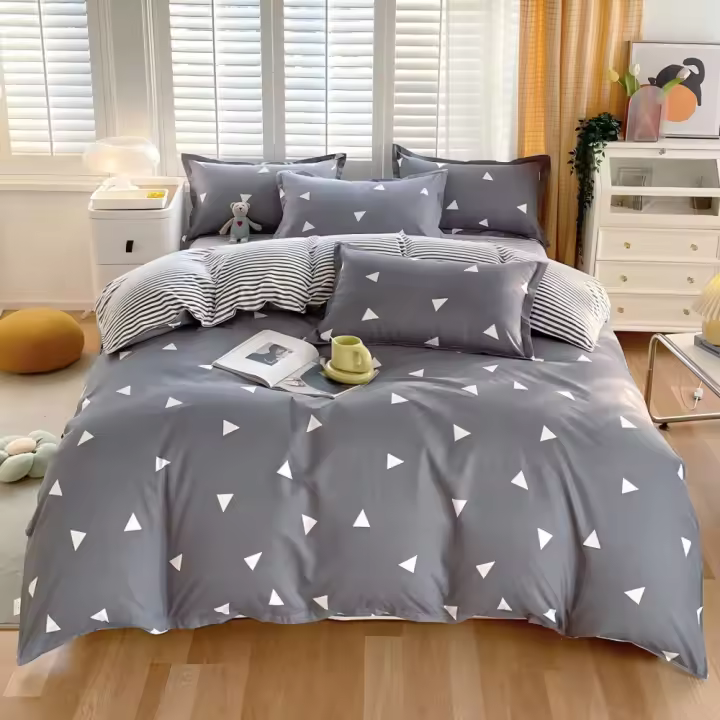 Juego de Funda Nórdica 4 Piezas de Algodón Alta Calidad Juego de Ropa de Cama- Dibujo Elegante - Varios Tamaños Disponibles - 1