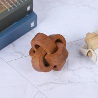 Mesa De Café Bohemia Con Cadena De Madera Decorativa De 3 Enlaces Estilo Moderno Adorno Para Estante Origen China - details 9