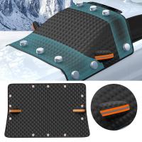 Cubierta De Nieve Para Coche Protección Contra El Frío Y La Congelación Parabrisas Delantero Sombrilla De Verano Material PVC Fleecy Para Invierno - details 1