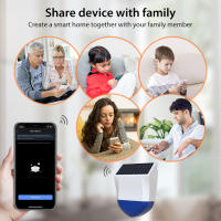 Alarma De Sirena Inteligente Tuya Zigbee/Wifi Impermeable Con Suministro De Energía Solar Y USB Control Remoto 95dB Exterior - details 13