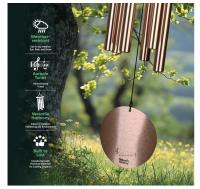 Campana viento metalica jardin musica oro rosa Natures Melody 80 cms Aureole Tunes Afinada.Agradables campanillas - details 7