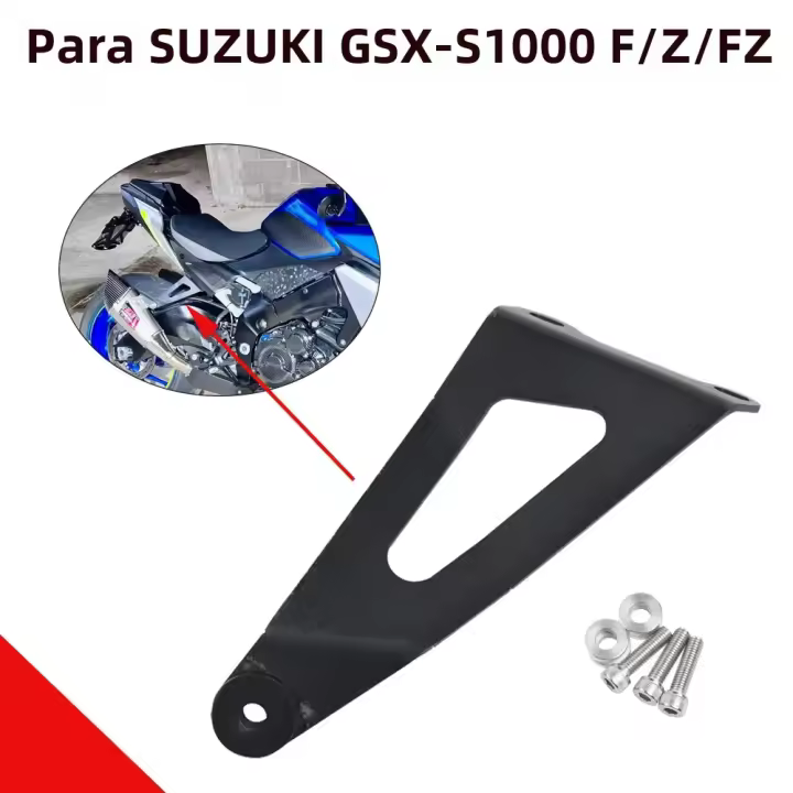 Soporte De Escape Para Suzuki GSXS1000 GSX S1000 F Z FZ Accesorios De Motocicleta Soporte De Muffler Bracket Holder De Aluminio - 1