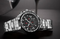 Reloj De Pulsera Deportivo De Lujo Para Hombre WWOOR 2024 Marca Top En Negro Acero Inoxidable Cronógrafo Cuarzo Reloj Masculino Con Luz Luminosa Resistente Al Agua Y Shock - details 4