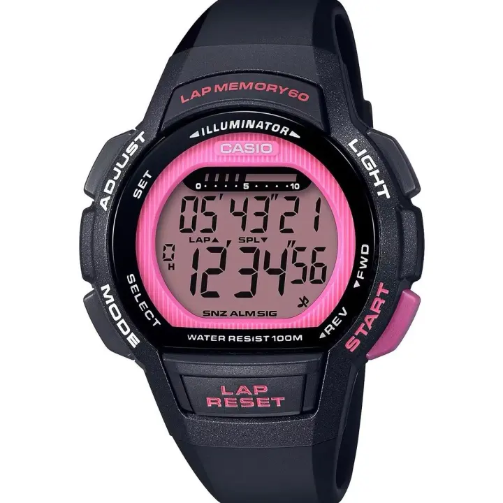 RELOJ unisex deportivo Casio Digital Sports Watch LWS-1000H-4A water resist 100m Luz led - 1