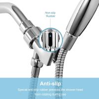 Soporte para ducha ajustable, soporte para Brazo de ducha para conectar el Brazo de ducha y la manga de ducha, cromada - details 3