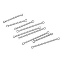 10pcs Conectores De Barra De Acero Inoxidable 20mm 30mm Color Oro Para Creación De Joyas Pendientes DIY Y Collares Componentes - details 2