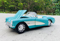 Maisto 1:24 Nueva 1957 Chevrolet Corvette Stingray Coupe Modelo De Coche De Aleación Decoración Artesanal Regalo Para Coleccionistas - details 7
