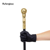 Bastón De Moda Dorado Con Mango Redondo Elegante Para Fiesta Y Decoración Cruzado De 93cm Material De Acero Con Punta De Goma - details 6
