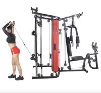 MULTIGIMNASIO Y MAQUINA SMITH 2 EN 1 ATOM HMS PRO CON 63KG DE PESO - details 12