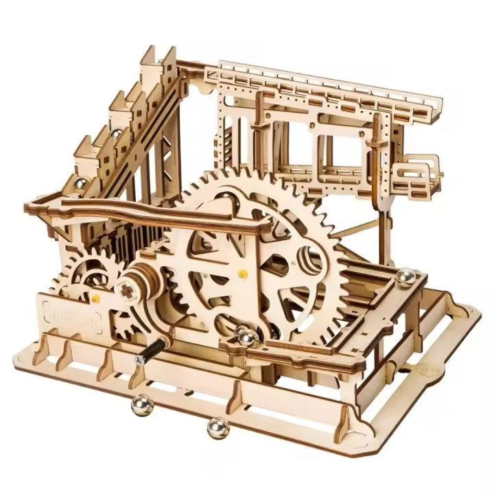 MAQUETA DE MADERA CIRCUITO DE CANICAS - 1