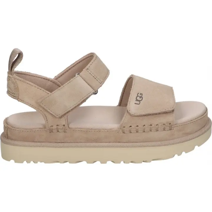 UGG | Sandalias UGG WGOLDENSTAR para Mujer – Sandalia con Plataforma en Color Beige – Sandalia de Verano con Cierre de Velcro – Máximo Ajuste – Plataforma Media y Cómoda – Versátiles – Moda – Tendencia - 1