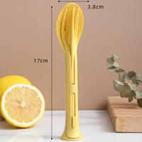 Juego De Comedor Portátil De 3 Piezas En Alfalfa Desmontable Cuchillos Y Tenedores Para Viajes Picnics Y Campingware De Plástico No Desechable - details 10