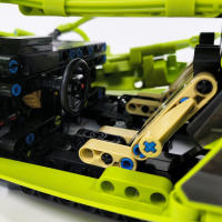 Coche De Carreras Técnico J002 Moc Bloques De Construcción Colección Educativa Juguetes Para Niños Y Niñas 1280 Piezas - details 3