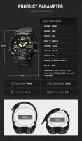 Reloj Deportivo SKMEI Japonés LED Digital Movimiento Militar Hombre Resistente Al Agua 5Bar Cuenta Regresiva Fecha Reloj De Pulsera - details 16