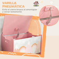 ZONEKIZ Cajas de Almacenamiento Cajas de Juguetes para Niños de 3 a 8 Años con 2 Asas y Estampado de Zorro Carga 20 kg para Libros Ropas en Dormitorio Salón Comedor 60x37x39 cm - details 4