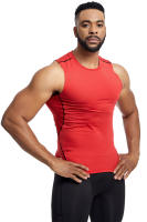 Camiseta De Compresión Para Hombre Vest Top De Gimnasio Y Running Deporte Sin Mangas Secado Rápido Estirable Capa Base Verano - details 8