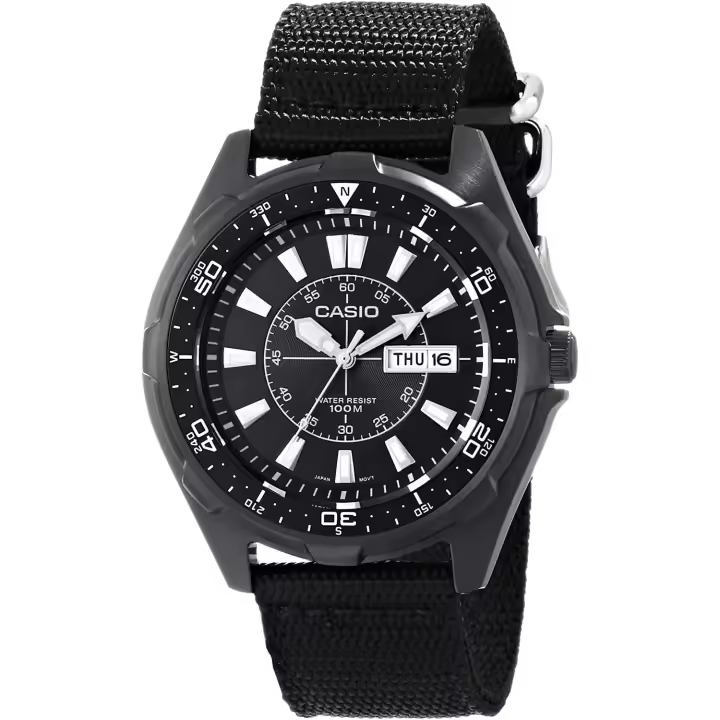 Reloj Casio Hombre AMW-110-1A 45mm - Movimiento Cuarzo - 1