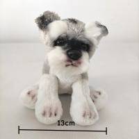 Muñeco De Peluche Kawaii Schnauzer Pequeño Suave Simulación Juguete De Peluche Para Niños Animal De Peluche Lindo Accesorio Fotográfico Regalo De Cumpleaños Para Niñas - details 9