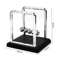 Newton's Cradle Balanza De Bolas De Acero Pendulo De Ciencia Y Física Decoración De Escritorio Metal Bola De Equilibrio - details 4