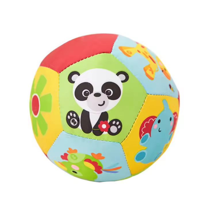 Juguete Educativo De Toque Para Bebés Suelto Bola De Comodidad Con Raticlave Juguete Sensorial Para El Desarrollo De Manos Y Oídos Para Crawler 0-12 Meses - 1