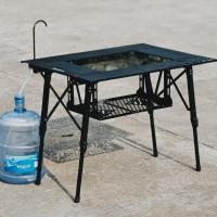 Mesa De Camping Plegable 2-Unit Compatible Con Mesa IGT Estándar Portátil Estante De Almacenamiento De 4 Plegado Material De Aleación De Aluminio - details 7