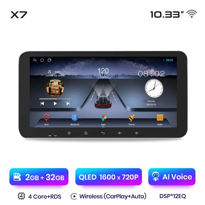 Junsun-autorradio X7 PRO 2K con Android para coche reproductor Multimedia inalámbrico con CarPlay 11.5 pulgadas para Seat Ibiza 6j 2009 2010 2011 2012 2013 - 1