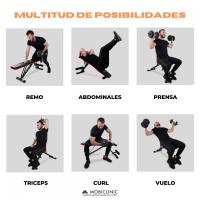 Banco de musculación Plegable Mobiclinic FlexFit Máx. 200kg Asiento y respaldo regulable Multifunción Banco de pesas Entrena Cuerpo en casa completo Resistente y estable Gym Fitness Banco abdominal - details 7