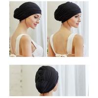 1Pc Gorra De Natación Elástica De Nylon Color Sólido Con Pliegues Protección De Pelo Largo Accesorios Deportivos Para Piscina - details 2