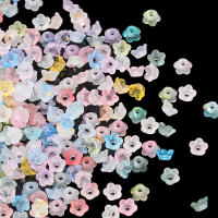 50Pcs/lot Gradiente De Flores Abalorios De Acrílico Para DIY Encantos Pulseras Joyería Hechas Capas Accesorios Enlaces - details 1