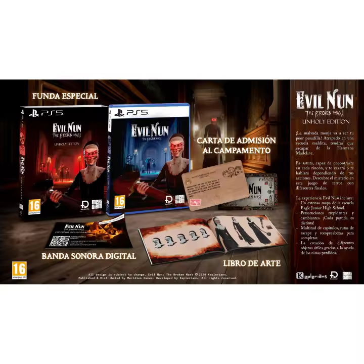 Evil Nun The Broken Mask Unholy Edition - PS5 - Nuevo Precintado - PAL España - Meridiem - 1