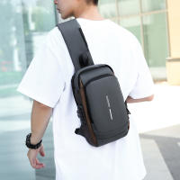 Bolso De Hombro Para Hombre Con USB Multifuncional Antirrobo Cruzado Viaje Sling Bolsa De Pecho Estilo Casual Tote Unisex - details 10