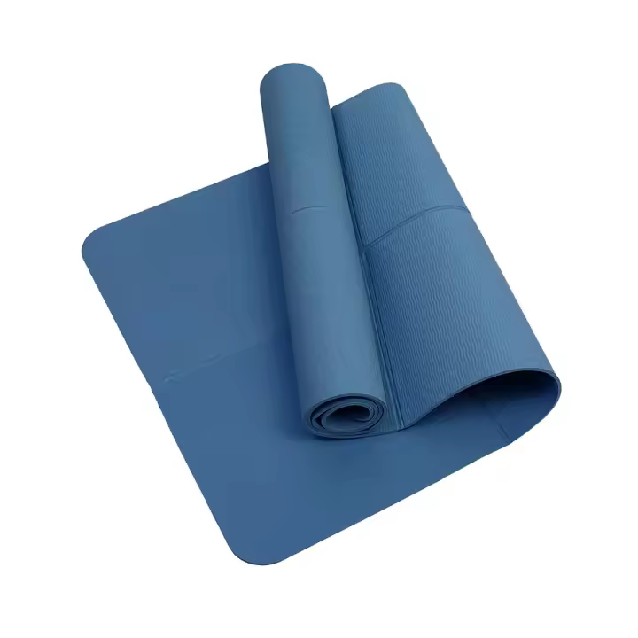 Alfombra De Yoga TPE Antideslizante Plegable Para Pilates Y Gimnasia Suave Absorbedora De Choques Fácil De Limpiar Equipamiento Deportivo - 1