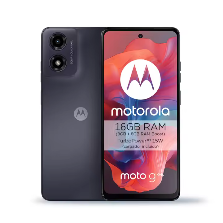 Motorola Moto G04s 4G, 6.56" HD+ 90Hz, Cámara Dual 50MP, 5,000mAh - 1