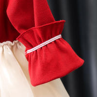 Vestido De Princesa Para Bebés Niñas Con Manga Larga Y Estampado De Osos Polka Dot Vestido Lolita Estilo Invierno Con Borla Y Volante - details 11